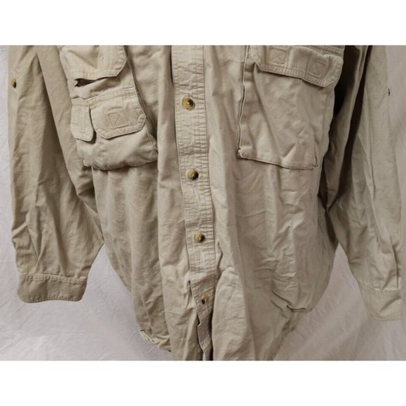 Sports Afield Shirts Sports Afield Mens 2xl Tan Khaki Long Sleeve